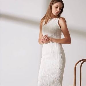 Rihoas Water Ripple Textured Cami Dress